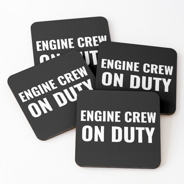 Item preview, Engine Crew On Duty (White) designed and sold by ShipCrewNation.
