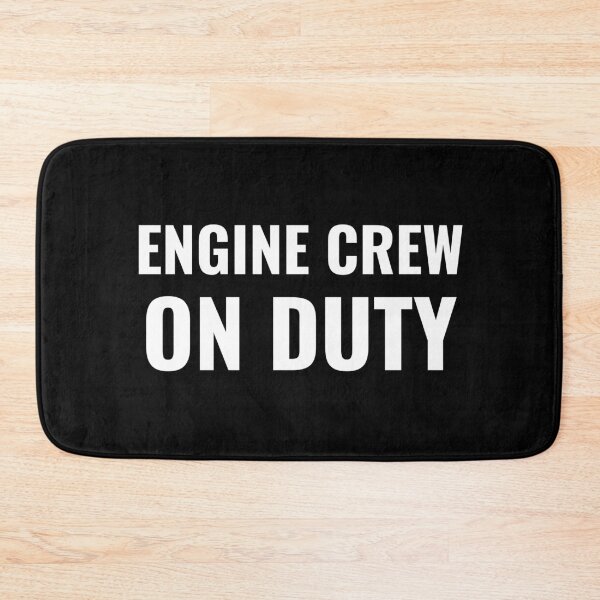 Item preview, Engine Crew On Duty (White) designed and sold by ShipCrewNation.