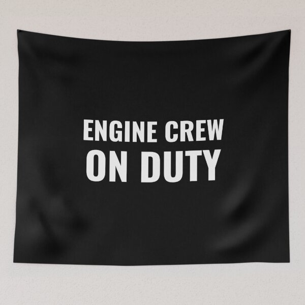 Item preview, Engine Crew On Duty (White) designed and sold by ShipCrewNation.