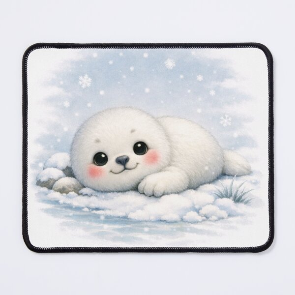 Item preview, Seal – Soft Minimalist Animal Illustration designed and sold by NytasCraftHub.
