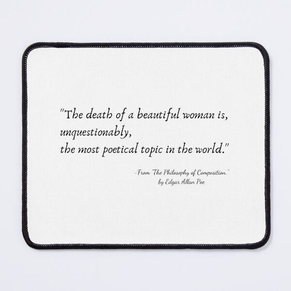 Item preview, A Quote from "The Philosophy of Composition" by Edgar Allan Poe designed and sold by Poemit.