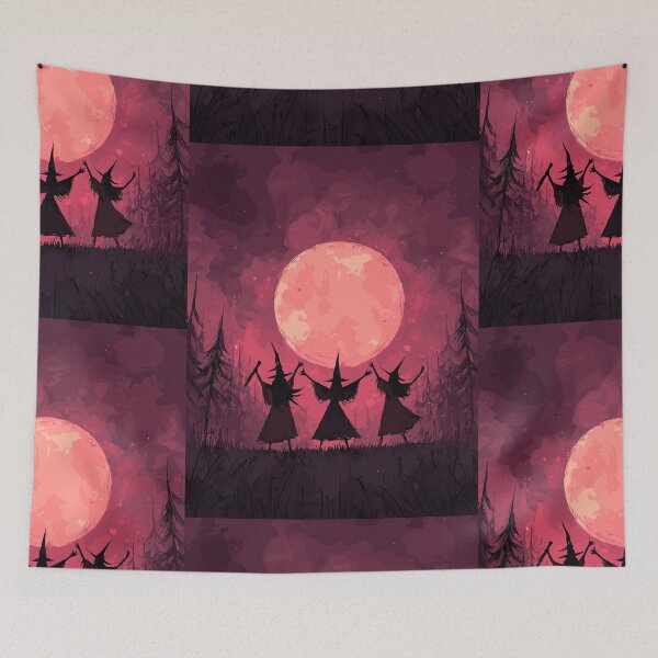 Item preview, Crimson Moon Coven Dance - Witch Sabbat designed and sold by bapupa.