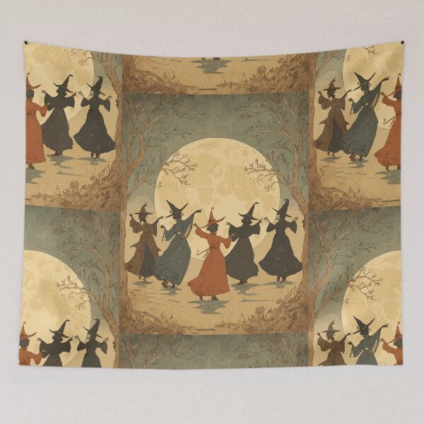 Item preview, Golden Full Moon Celebration - Witch Sabbat designed and sold by bapupa.