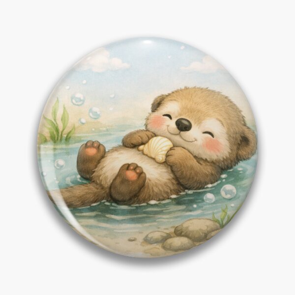 Item preview, Otter – Soft Minimalist Animal Illustration designed and sold by NytasCraftHub.