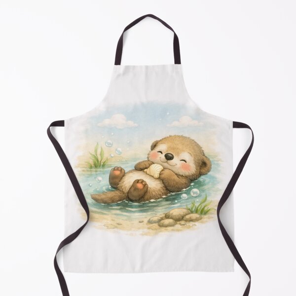 Item preview, Otter – Soft Minimalist Animal Illustration designed and sold by NytasCraftHub.