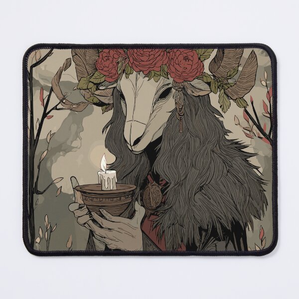 Item preview, Ram Skull Winter Offering - Yule Sabbat designed and sold by bapupa.