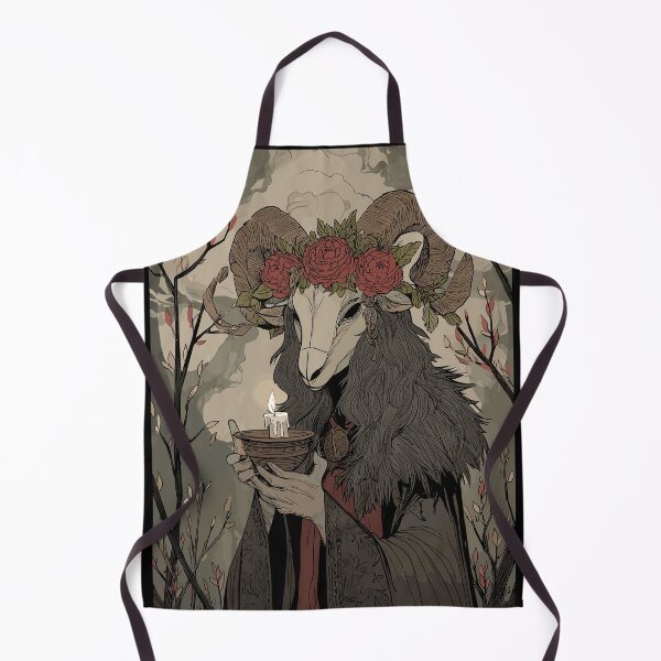 Item preview, Ram Skull Winter Offering - Yule Sabbat designed and sold by bapupa.