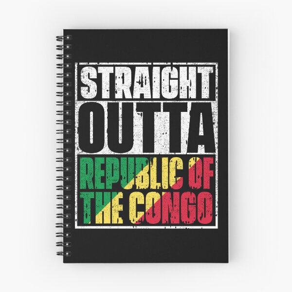 Item preview, Straight Outta Republic of the Congo Flag designed and sold by CosmoKitsch.