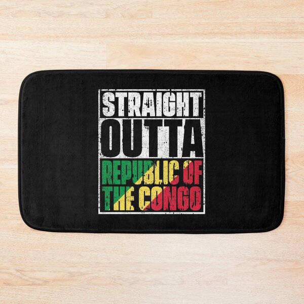 Item preview, Straight Outta Republic of the Congo Flag designed and sold by CosmoKitsch.