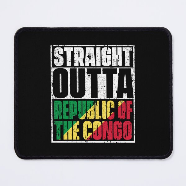 Item preview, Straight Outta Republic of the Congo Flag designed and sold by CosmoKitsch.