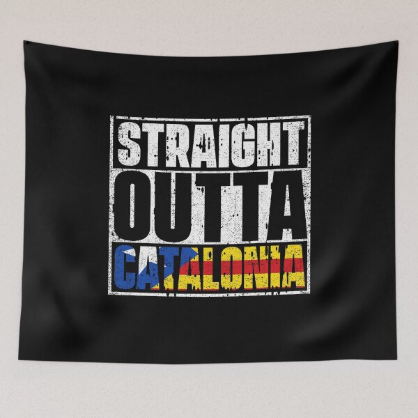 Item preview, Straight Outta Catalonia Flag designed and sold by CosmoKitsch.