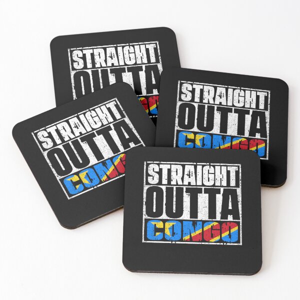 Item preview, Straight Outta Democratic Republic of the Congo Flag designed and sold by CosmoKitsch.