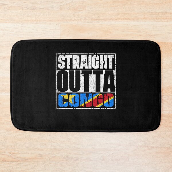 Item preview, Straight Outta Democratic Republic of the Congo Flag designed and sold by CosmoKitsch.