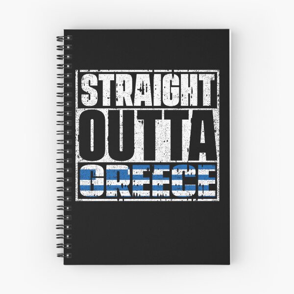 Item preview, Straight Outta Greece Flag designed and sold by CosmoKitsch.