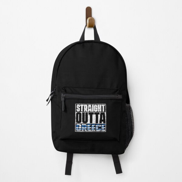 Item preview, Straight Outta Greece Flag designed and sold by CosmoKitsch.