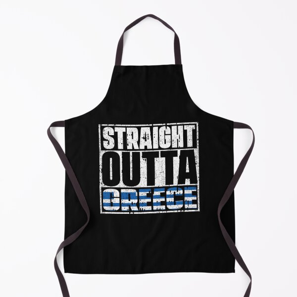 Item preview, Straight Outta Greece Flag designed and sold by CosmoKitsch.