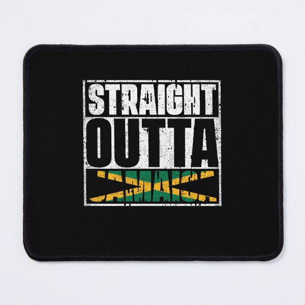 Item preview, Straight Outta Jamaica Flag designed and sold by CosmoKitsch.