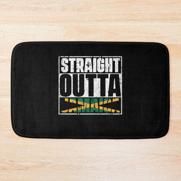Item preview, Straight Outta Jamaica Flag designed and sold by CosmoKitsch.