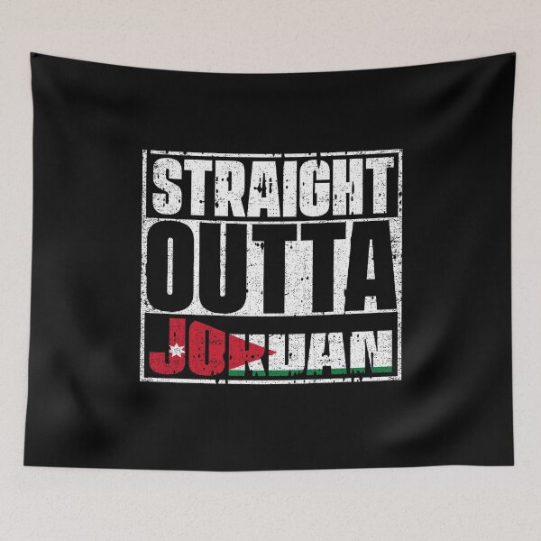 Item preview, Straight Outta Jordan Flag designed and sold by CosmoKitsch.