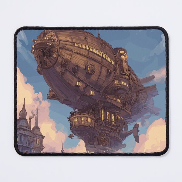 Item preview, Victorian Steampunk Zeppelin Flight - Steampunk Airship designed and sold by bapupa.