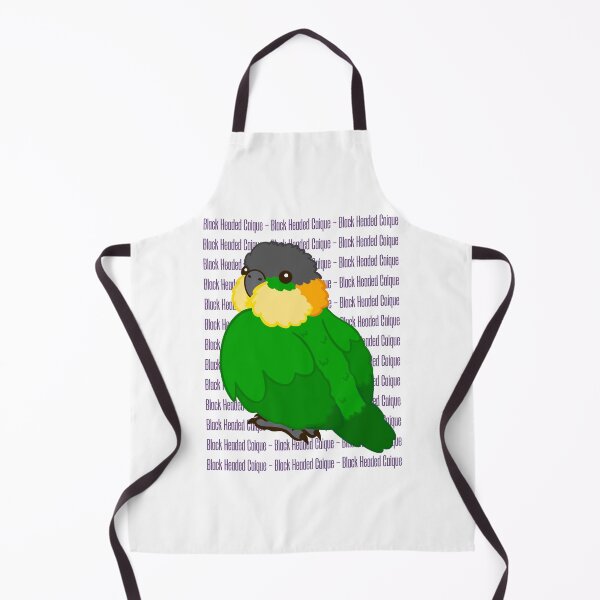 Item preview, Cute Black Headed Caique Parrot with Text designed and sold by causebirbs.