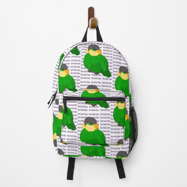 Item preview, Cute Black Headed Caique Parrot with Text designed and sold by causebirbs.