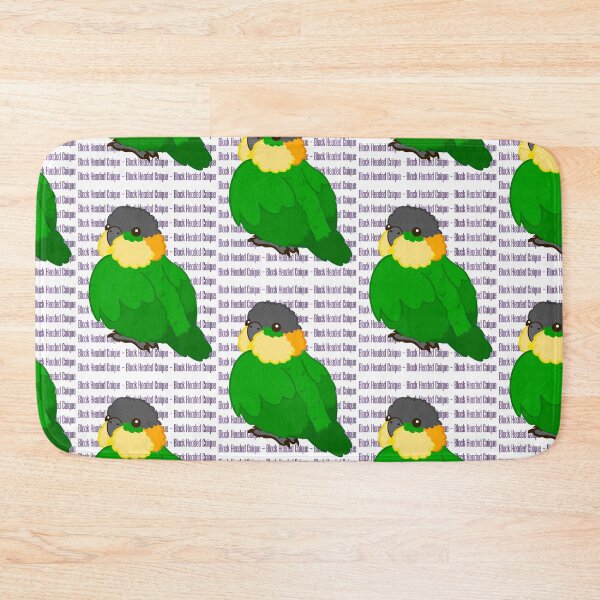 Item preview, Cute Black Headed Caique Parrot with Text designed and sold by causebirbs.