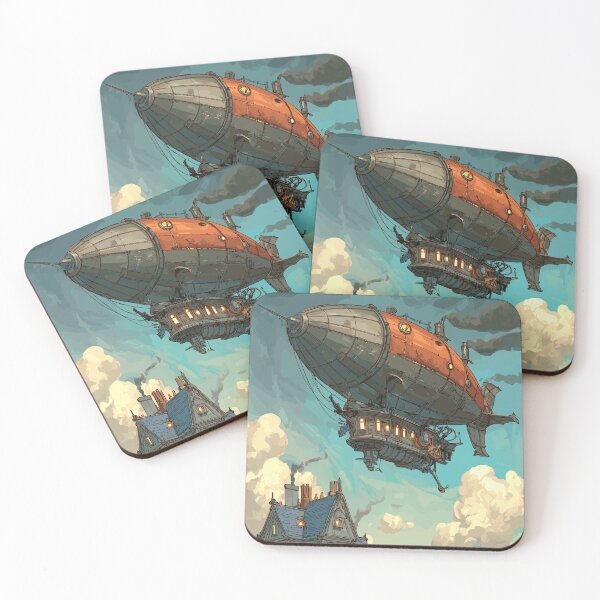 Item preview, Industrial Steampunk Sky Cruiser - Steampunk Airship designed and sold by bapupa.