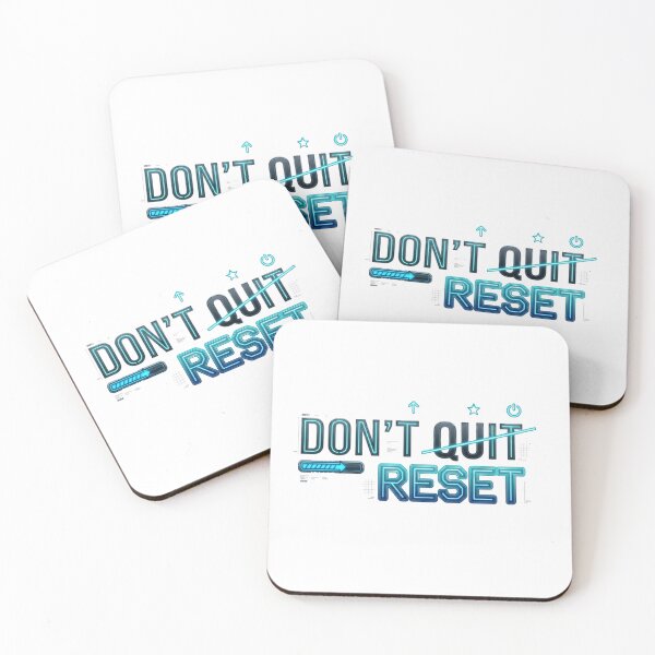 Item preview, Don't Quit Just Reset - Resilience Quote designed and sold by "Positive Vibes & Daily Lifestyle".
