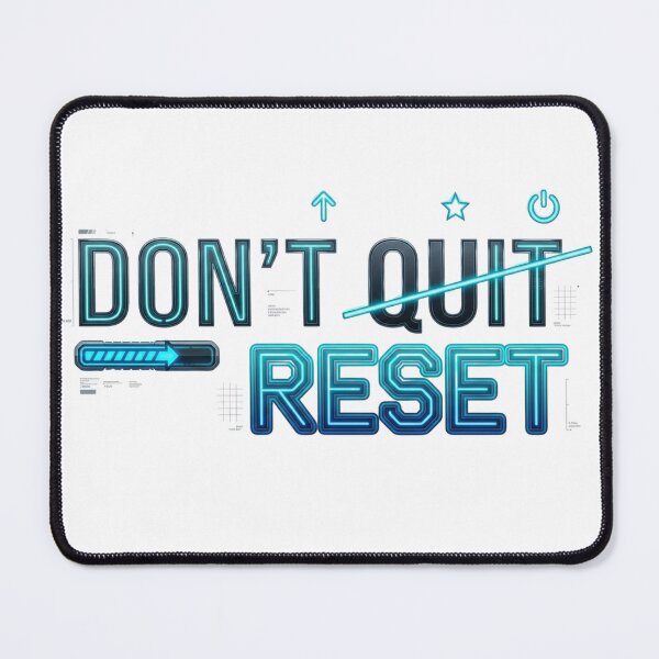Item preview, Don't Quit Just Reset - Resilience Quote designed and sold by "Positive Vibes & Daily Lifestyle".