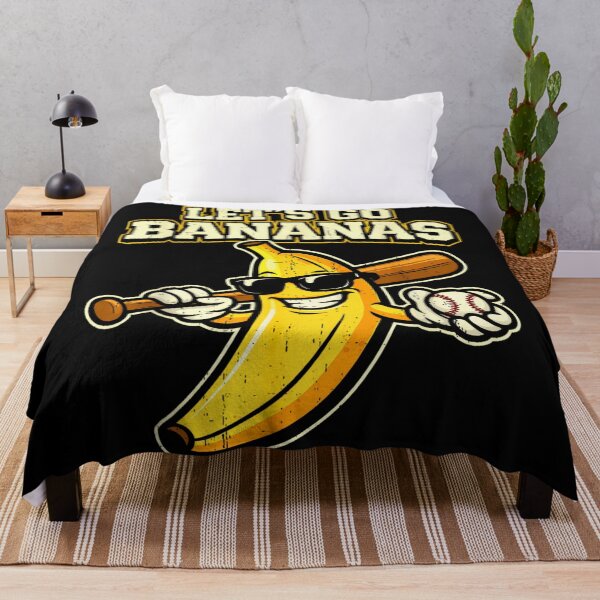 Item preview, Let's Go Bananas Funny Baseball Banana With Sunglasses Sports Mascot Art designed and sold by River Silva.