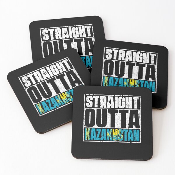 Item preview, Straight Outta Kazakhstan Flag designed and sold by CosmoKitsch.