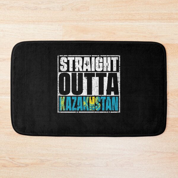 Item preview, Straight Outta Kazakhstan Flag designed and sold by CosmoKitsch.