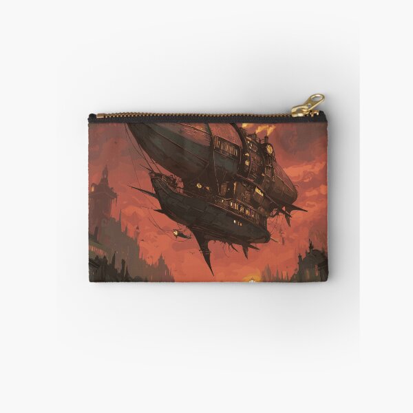 Item preview, Nocturnal Steampunk Airship Ascent - Steampunk Airship designed and sold by bapupa.