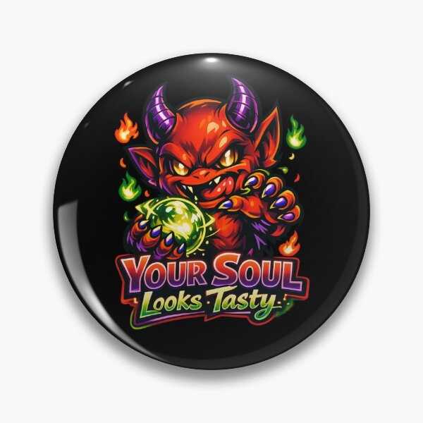 Item preview, Your Soul Looks Tasty - Cute Devil Holding Soul Orb designed and sold by SidTastic .