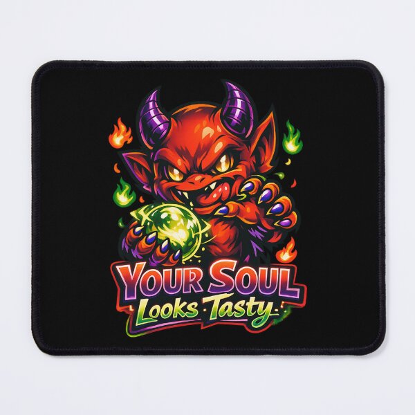 Item preview, Your Soul Looks Tasty - Cute Devil Holding Soul Orb designed and sold by SidTastic .