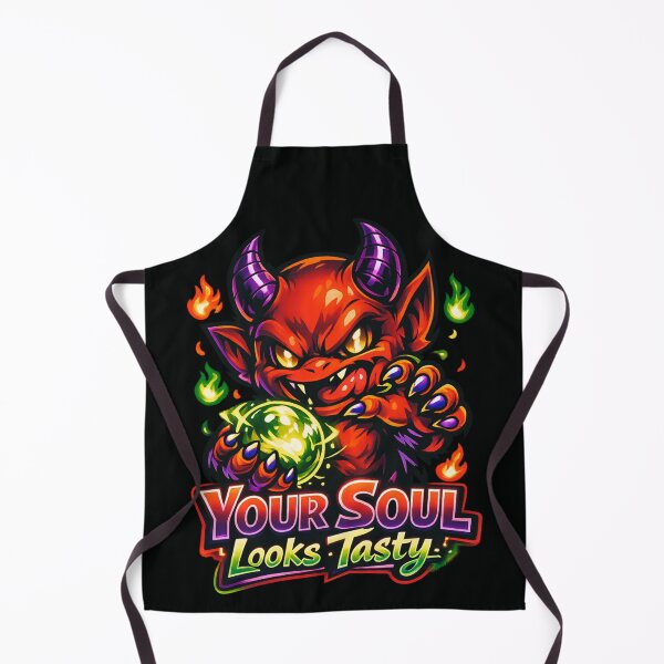 Item preview, Your Soul Looks Tasty - Cute Devil Holding Soul Orb designed and sold by SidTastic .