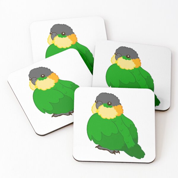 Item preview, Cute Black Headed Caique Parrot designed and sold by causebirbs.