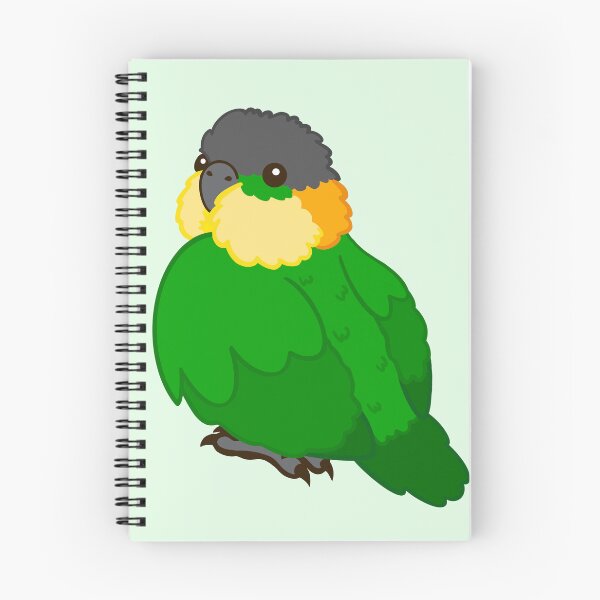 Item preview, Cute Black Headed Caique Parrot designed and sold by causebirbs.