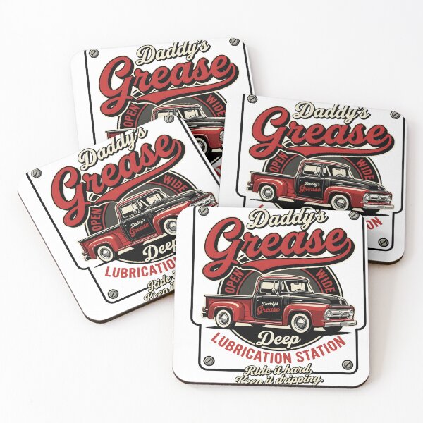 Item preview, Daddy's Grease Deep Lubrication Station - Funny Retro Truck Pun designed and sold by P2P-paotopao.
