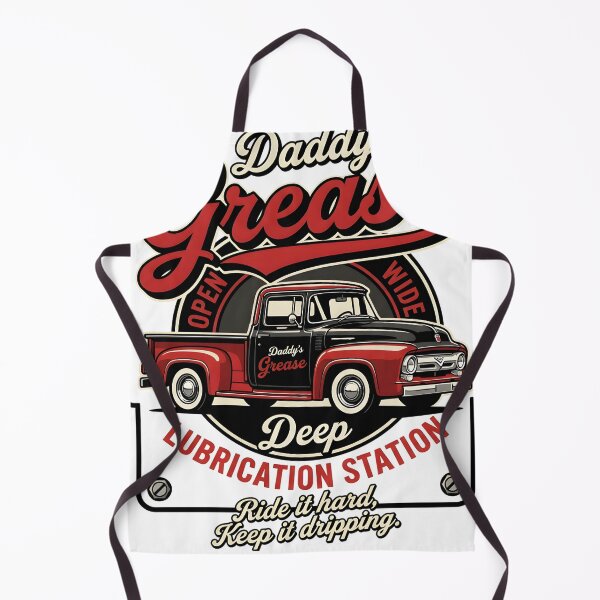 Item preview, Daddy's Grease Deep Lubrication Station - Funny Retro Truck Pun designed and sold by P2P-paotopao.