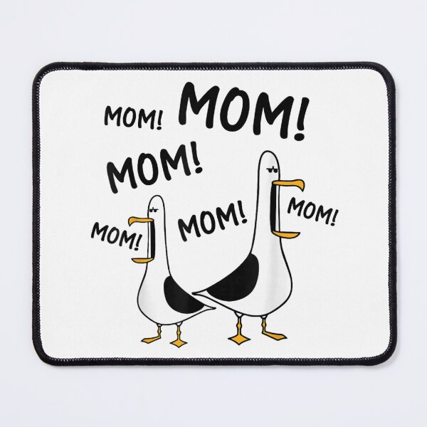 Item preview, Funny Screaming Seagulls Yelling Mom Mother's Day Humor Annoying Birds Cartoon Art designed and sold by River Silva.