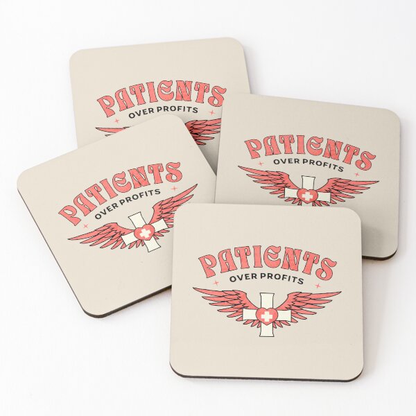 Item preview, Patients Over Profits Nurse Wings designed and sold by dudelinart.