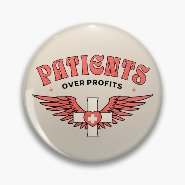 Item preview, Patients Over Profits Nurse Wings designed and sold by dudelinart.