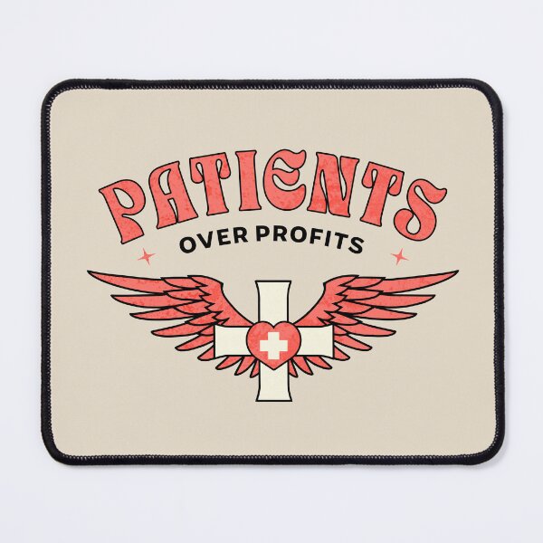 Item preview, Patients Over Profits Nurse Wings designed and sold by dudelinart.
