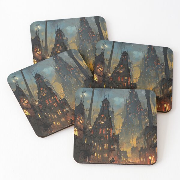 Item preview, Victorian Steampunk Night City designed and sold by bapupa.