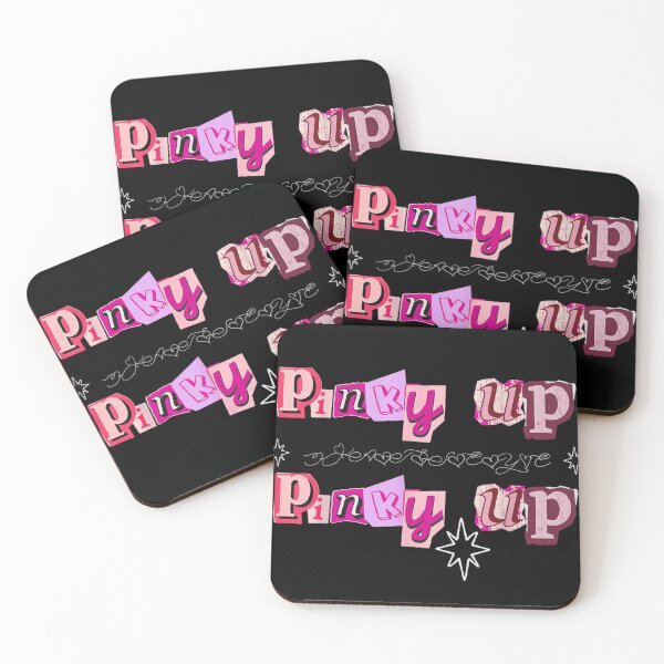 Item preview, Pinky Up Ransom Note Letter Aesthetic Y2K Pink Girly Streetwear Typography Art designed and sold by River Silva.