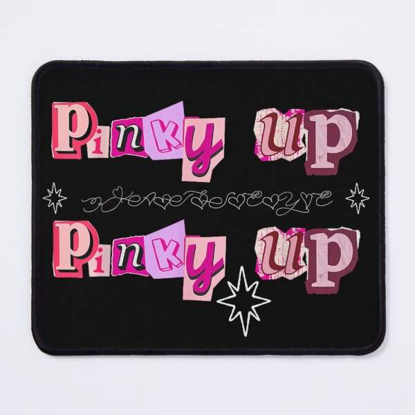 Item preview, Pinky Up Ransom Note Letter Aesthetic Y2K Pink Girly Streetwear Typography Art designed and sold by River Silva.