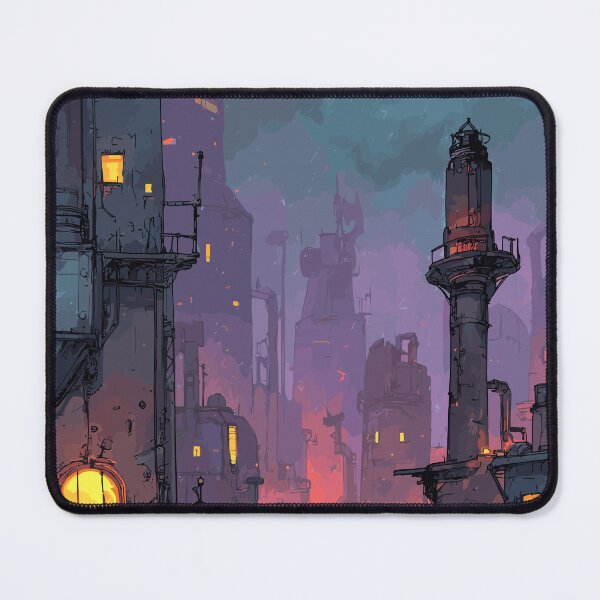 Item preview, Industrial Steam District Vista - Steampunk Cityscape designed and sold by bapupa.