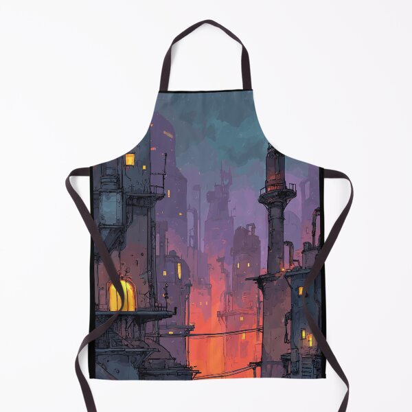 Item preview, Industrial Steam District Vista - Steampunk Cityscape designed and sold by bapupa.